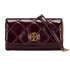 Willa Chain Wallet, &pound;160, Handbags, Burgundy, Leather, Front view